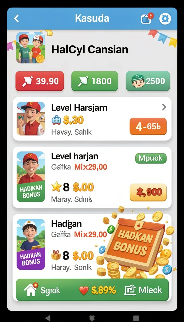 Beragam pilihan permainan menarik dalam aplikasi Download laba777 APK untuk Android.