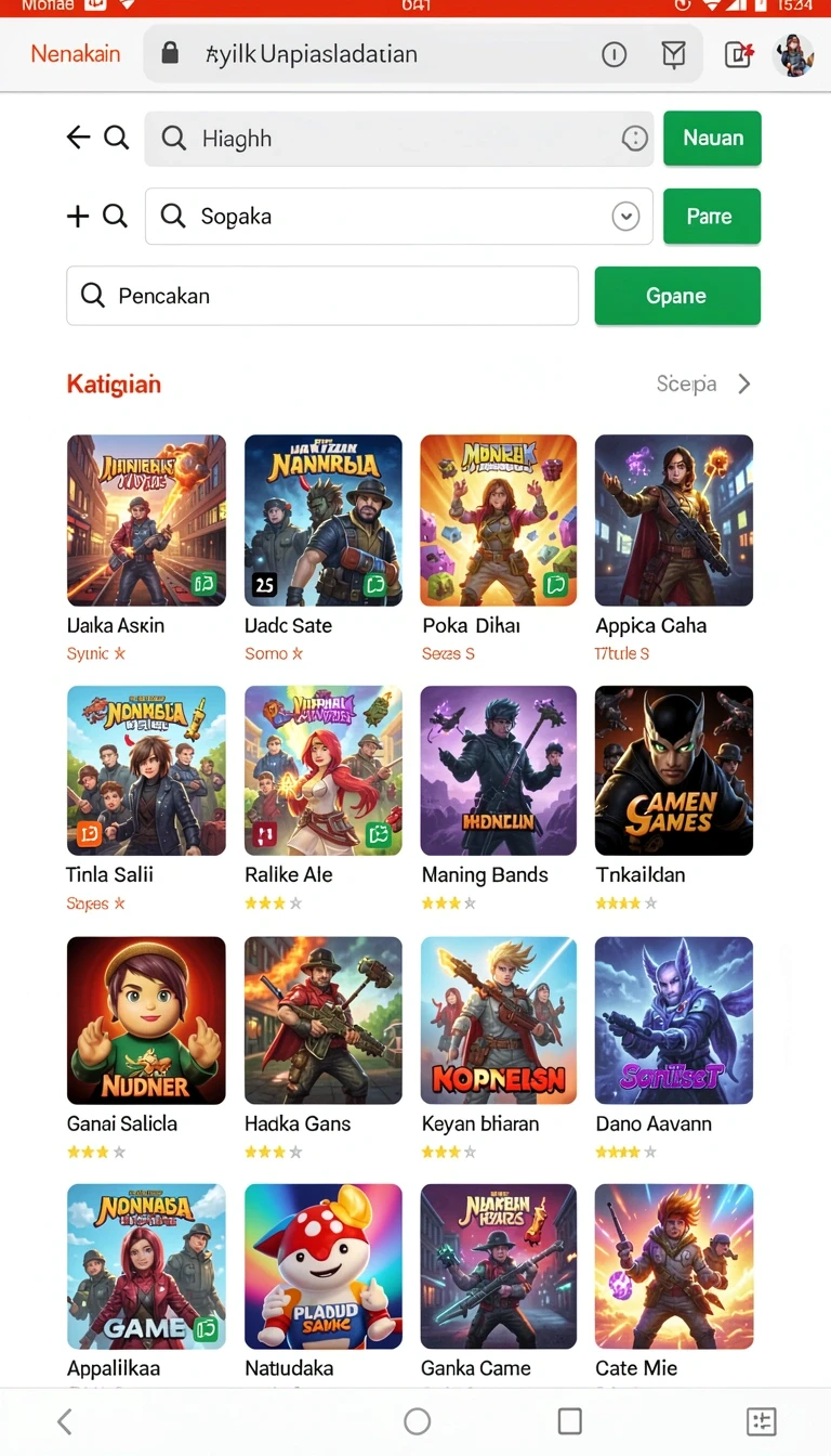 Beragam pilihan permainan menarik dalam aplikasi Download exa303 APK untuk Android.
